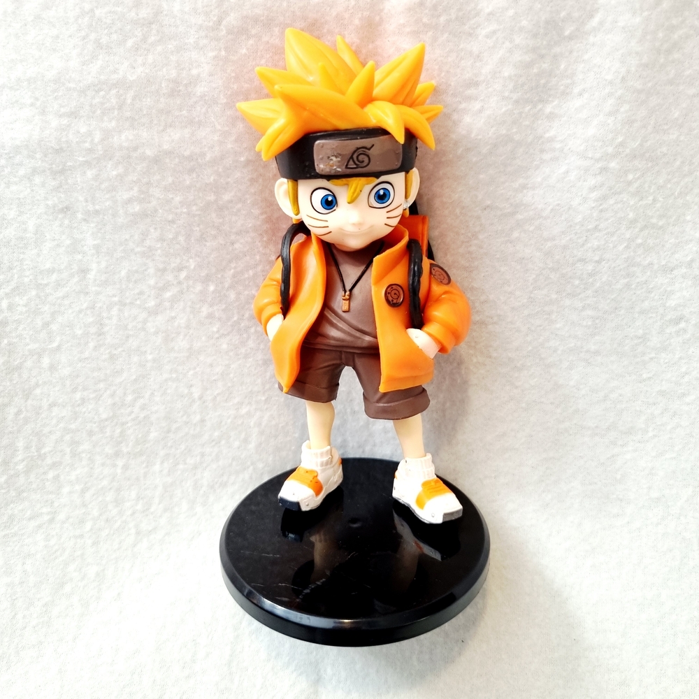 Naruto Uzumaki Chibi Figure Car Study Table Desk Collectible Figural Toy